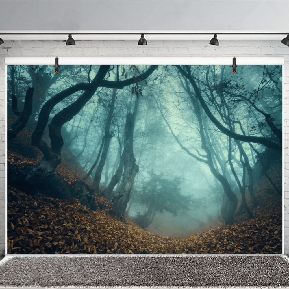 Misty Forest Halloween Backdrop!