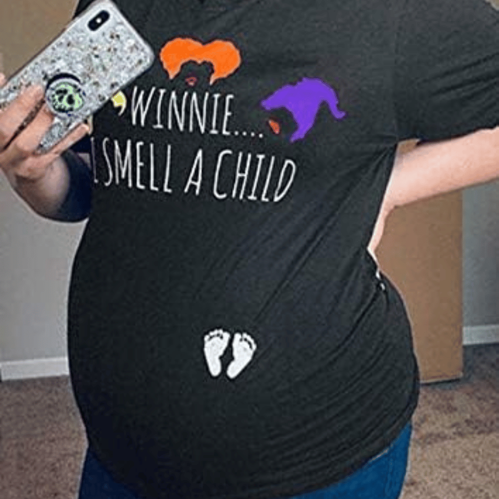 Halloween maternity shirt