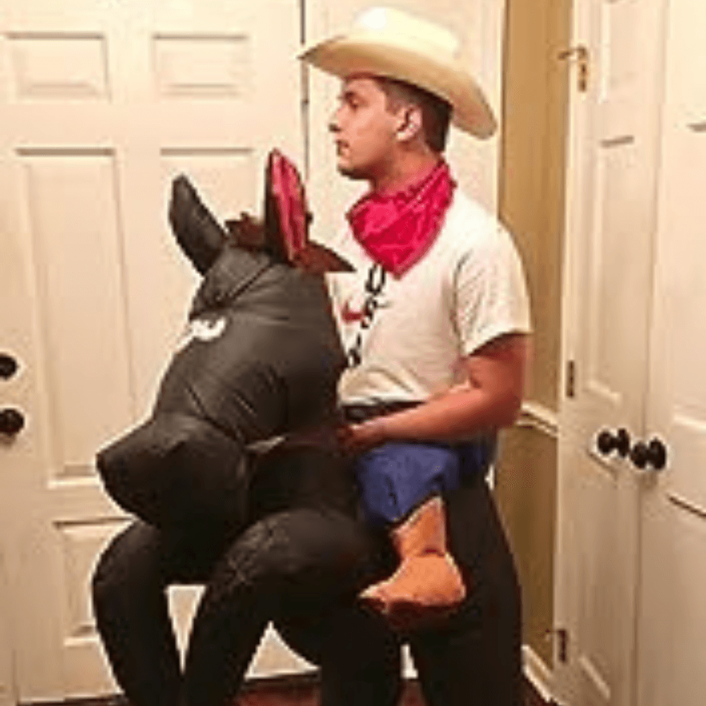 Inflatable Cowboy Costume!