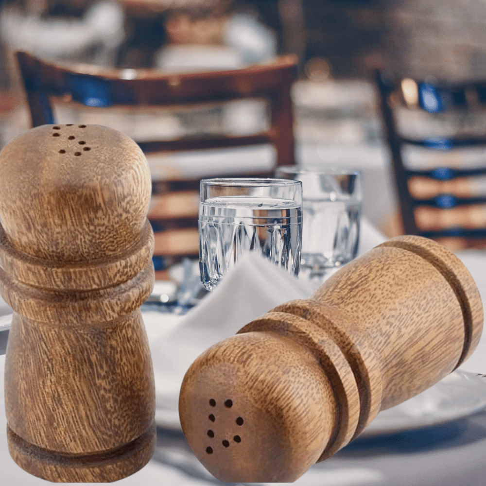 Wood Salt and Pepper Shakers!