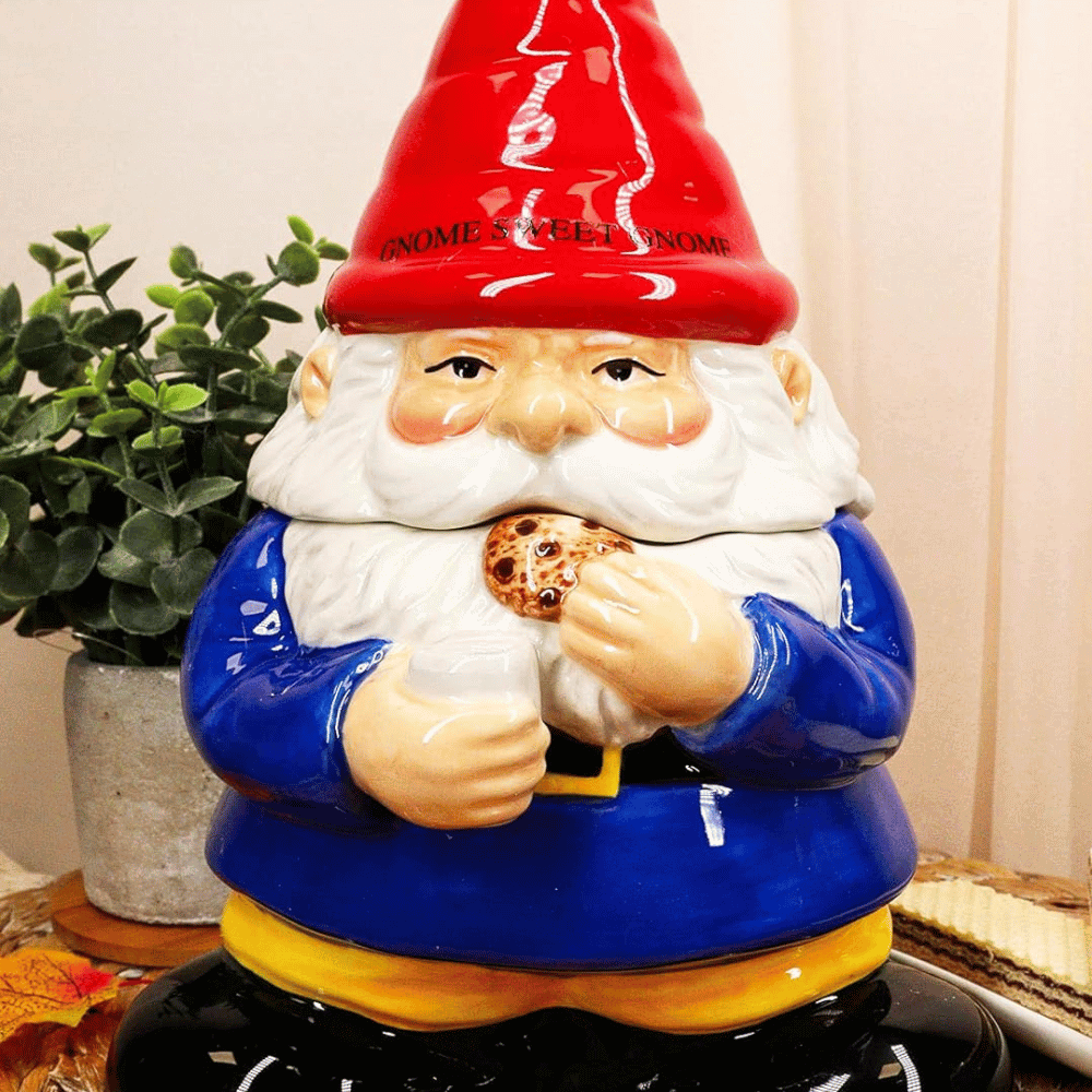 Sweet Tooth Gnome Cookie Jar!