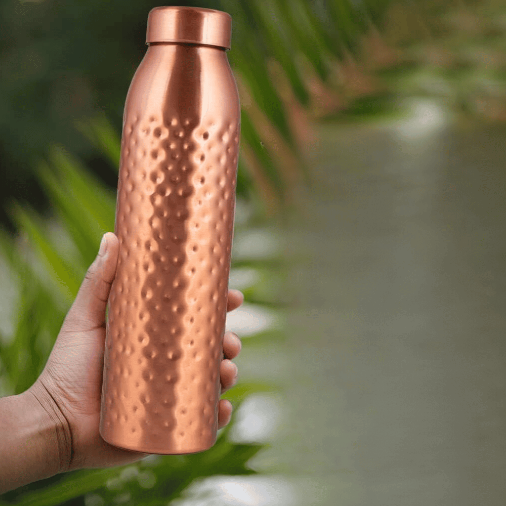 NORMAN JR, Hammered Copper Water Bottle!