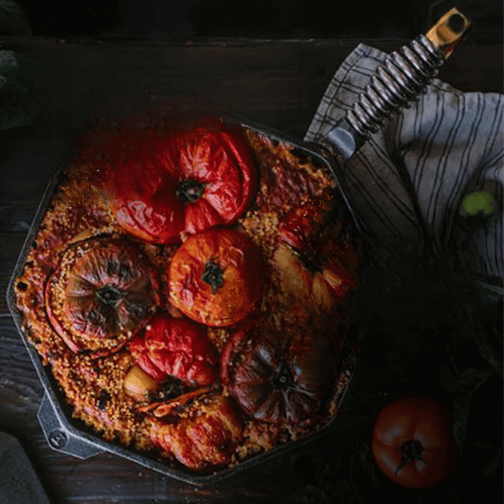 big cast iron skillet