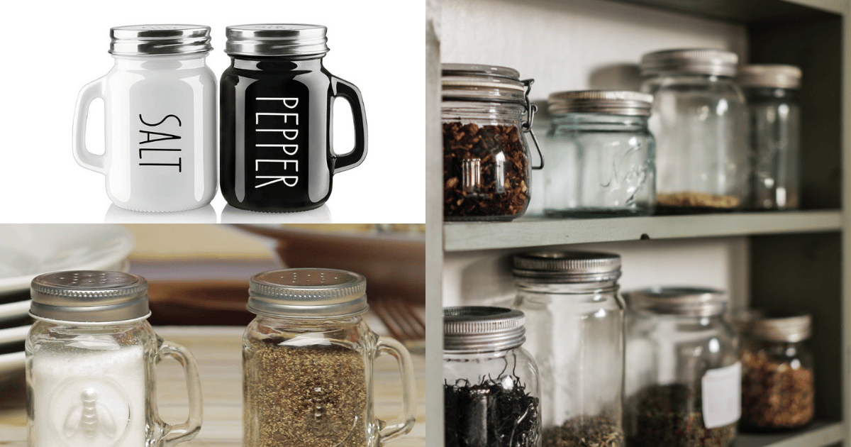 Mason Jar Salt and Pepper Shakers!