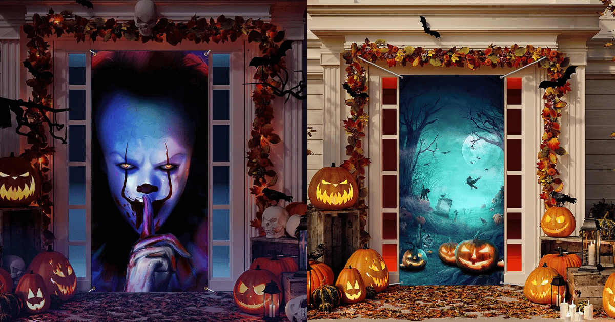 Unveiling the Best Halloween Door Cover for Spookiness!