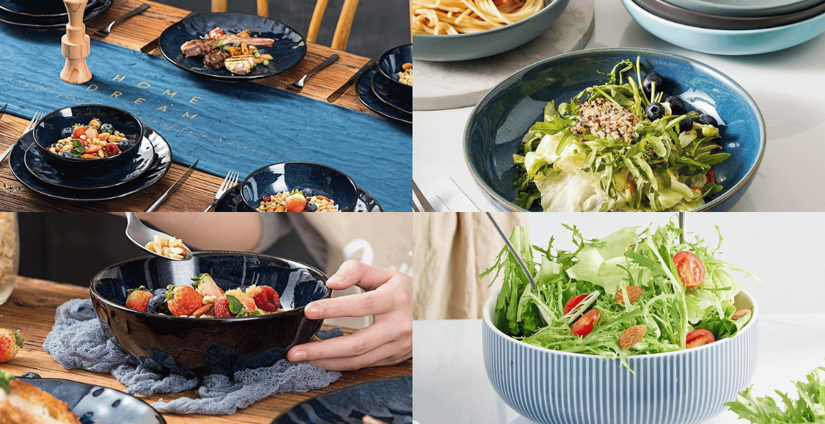 Serve It Up: Bold Blue Bowls!