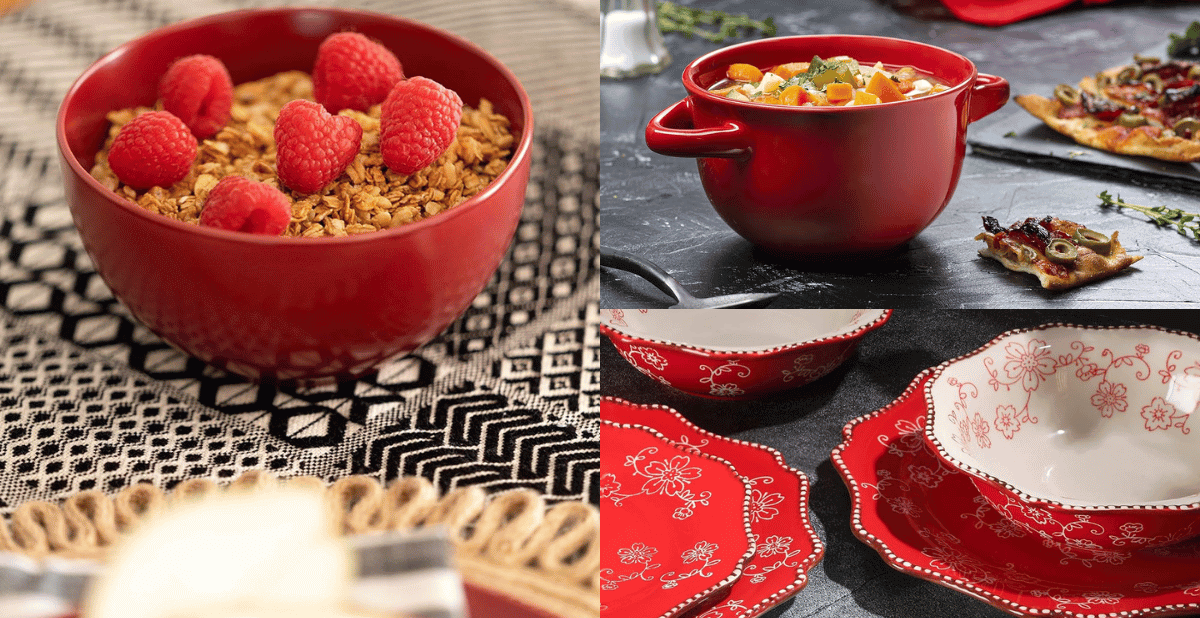 Dine Bold: Red Bowls Trending!