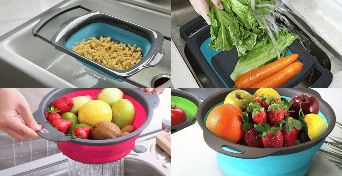 Space Saver: Collapsible Colander Wows!